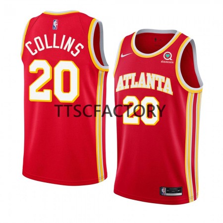 NBA Mænd Trøje Atlanta Hawks John Collins 20 Nike 2022-23 Icon Edition Rød Swingman